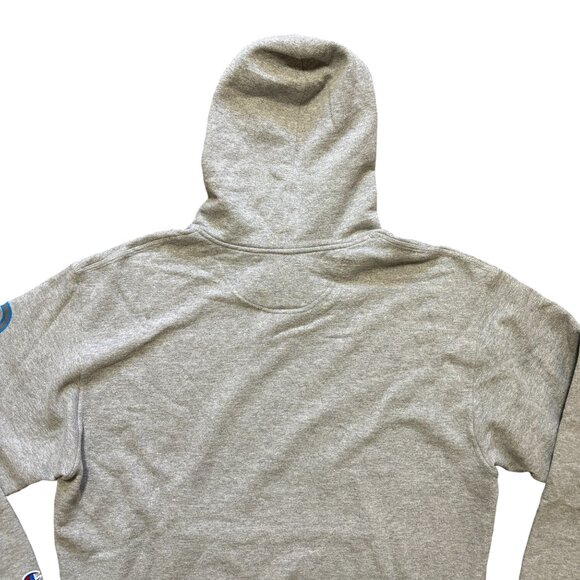 CHAMPION Gel Script Powerblend Fleece Hoodie Pullover in Oxford Gray MEN'S L - Picture 6 of 11